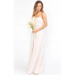 Show Me Your Mumu Lauren Tie Maxi Dress Show Me The Ring Crisp Small SR46